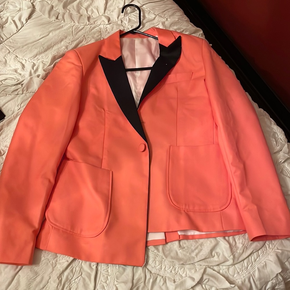 Women’s pink suit fitted